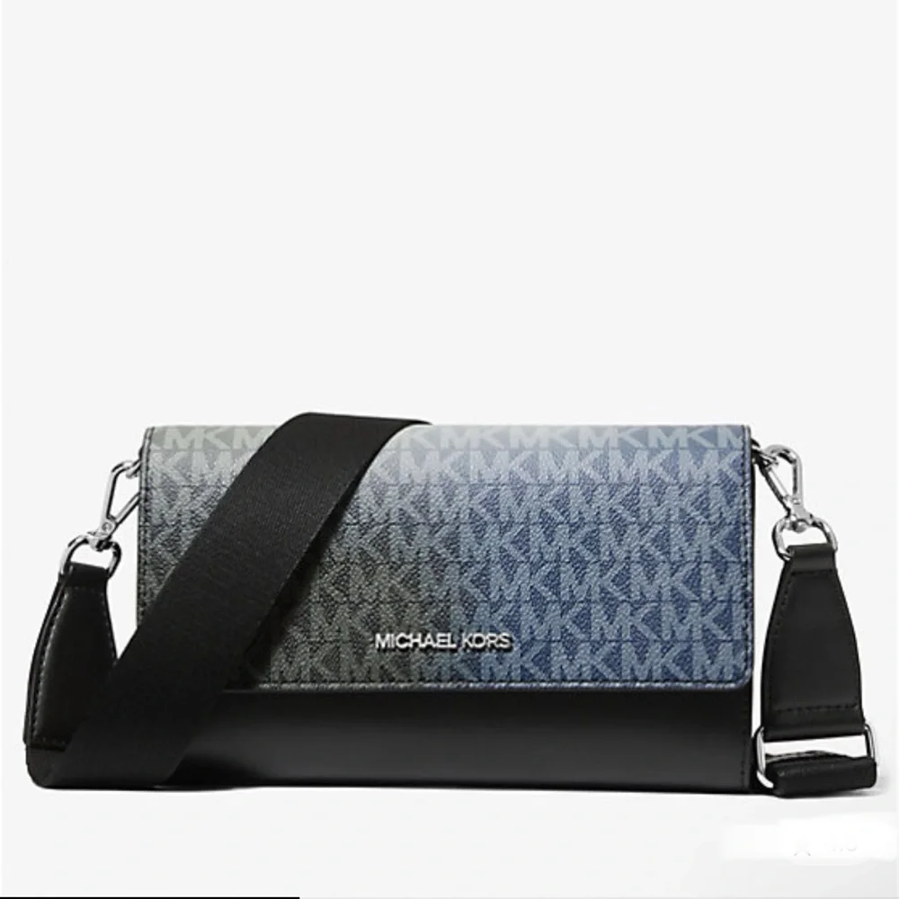 Michael Kors Black and Blue Crossbody Bag - Picture 3 of 16